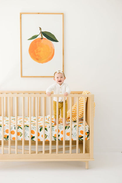 Clementine Crib Sheet - Tenth &amp; Pine - Crib Sheets - 