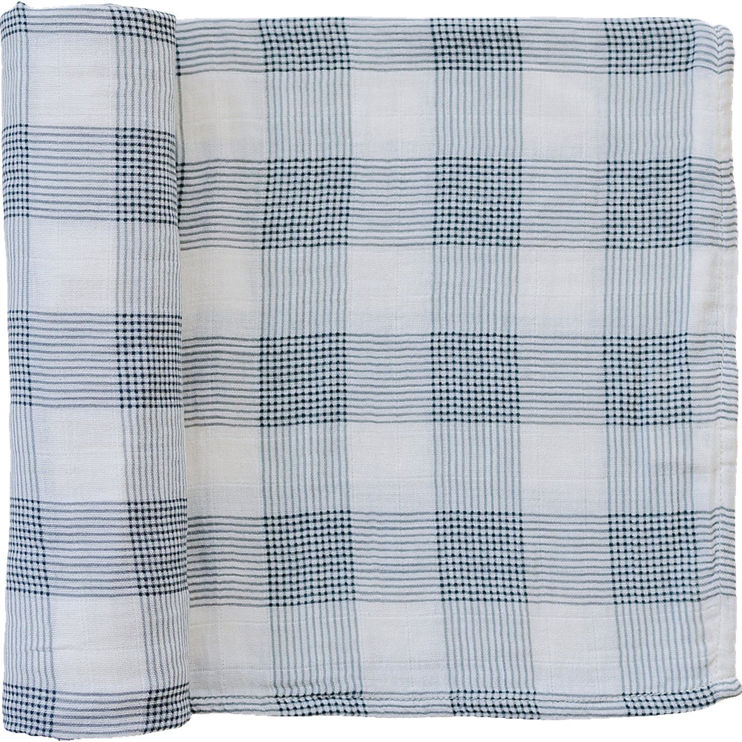 Coastal Plaid Muslin Swaddle Blanket - Tenth &amp; Pine - 