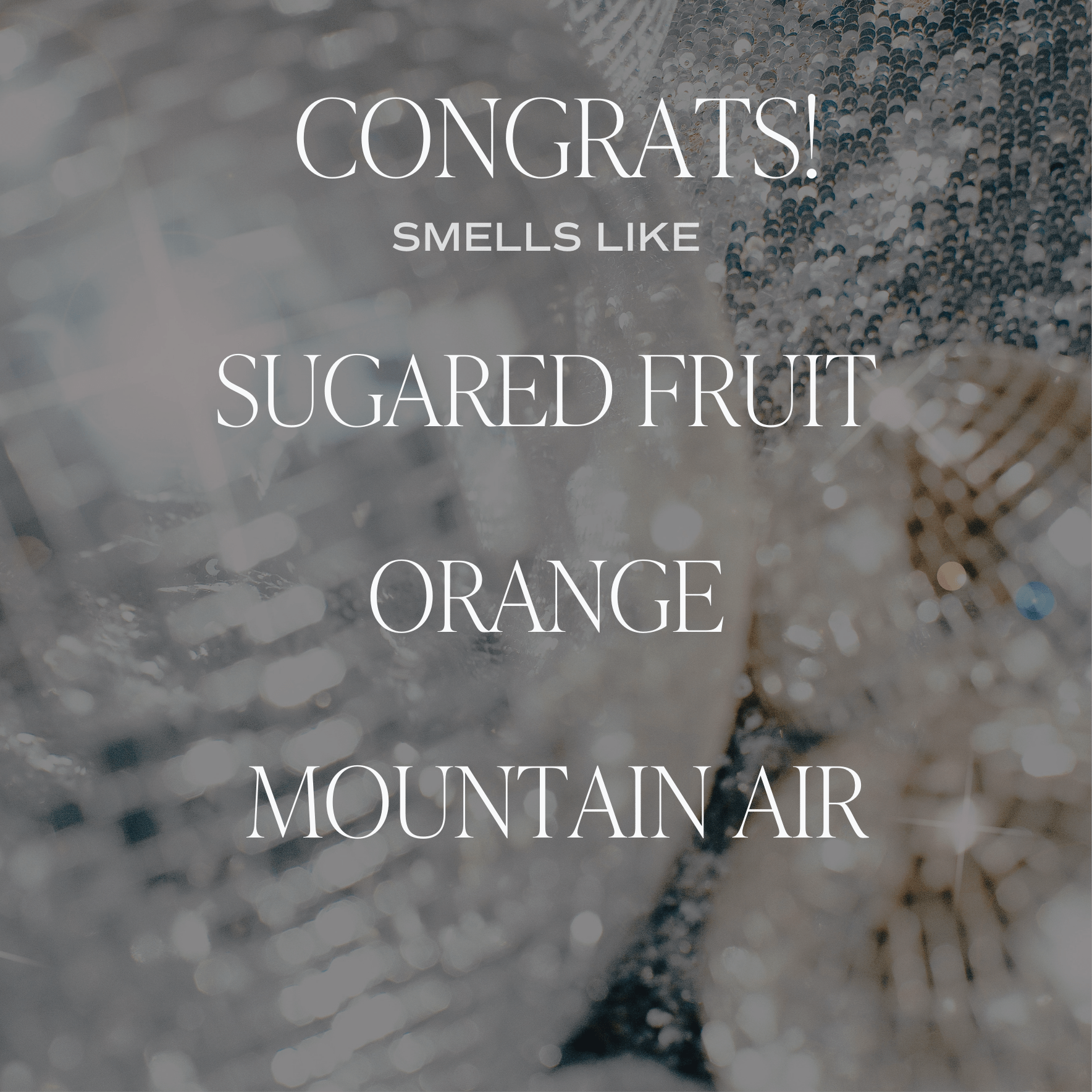 Congrats! Soy Candle - Clear Jar - 9 oz (Island AIr) - Tenth &amp; Pine - Candles - 