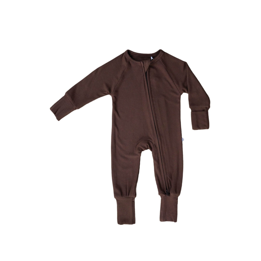 Cowboy Coffee | Ribbed Bamboo Zip Romper - Tenth &amp; Pine - Apparel - Newborn