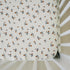 Cream Floral Muslin Crib Sheet - Tenth & Pine - 