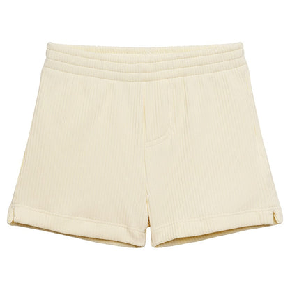 Cream Rib Mini Swim Trunk - Tenth & Pine - Mini Swimwear - 0 - 6 Months - Cream Rib - Montce