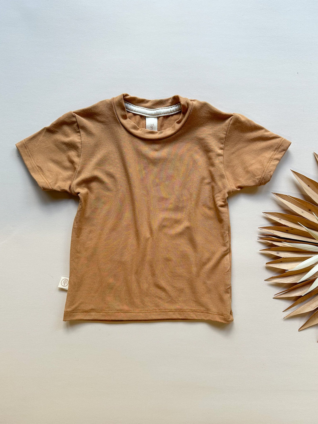 Crew Neck Essential Tee | Baby &amp; Toddler | Luxury Bamboo | Clay - Tenth &amp; Pine - Bamboo Tee