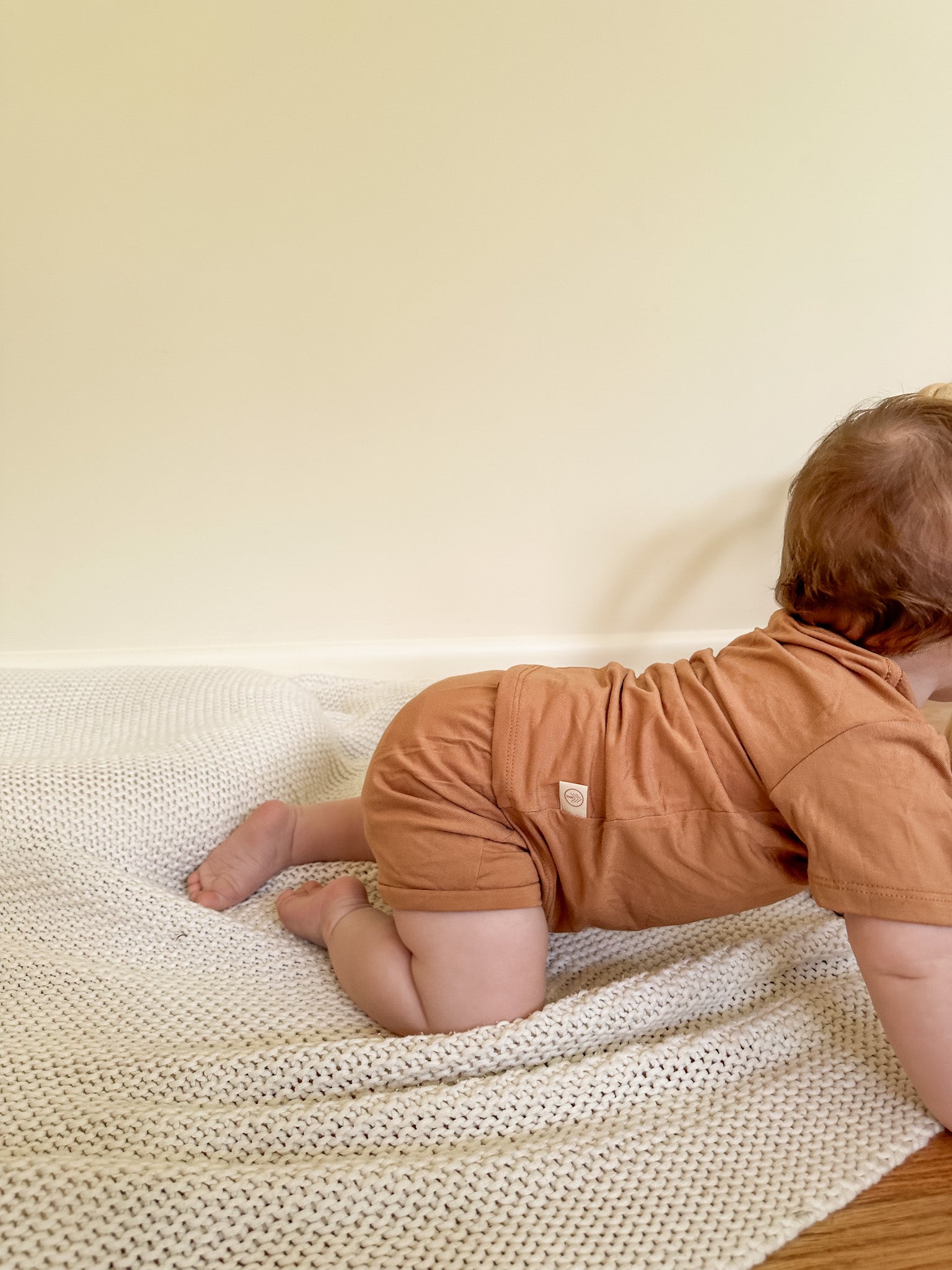 Crew Neck Essential Tee | Baby &amp; Toddler | Luxury Bamboo | Clay - Tenth &amp; Pine - Bamboo Tee