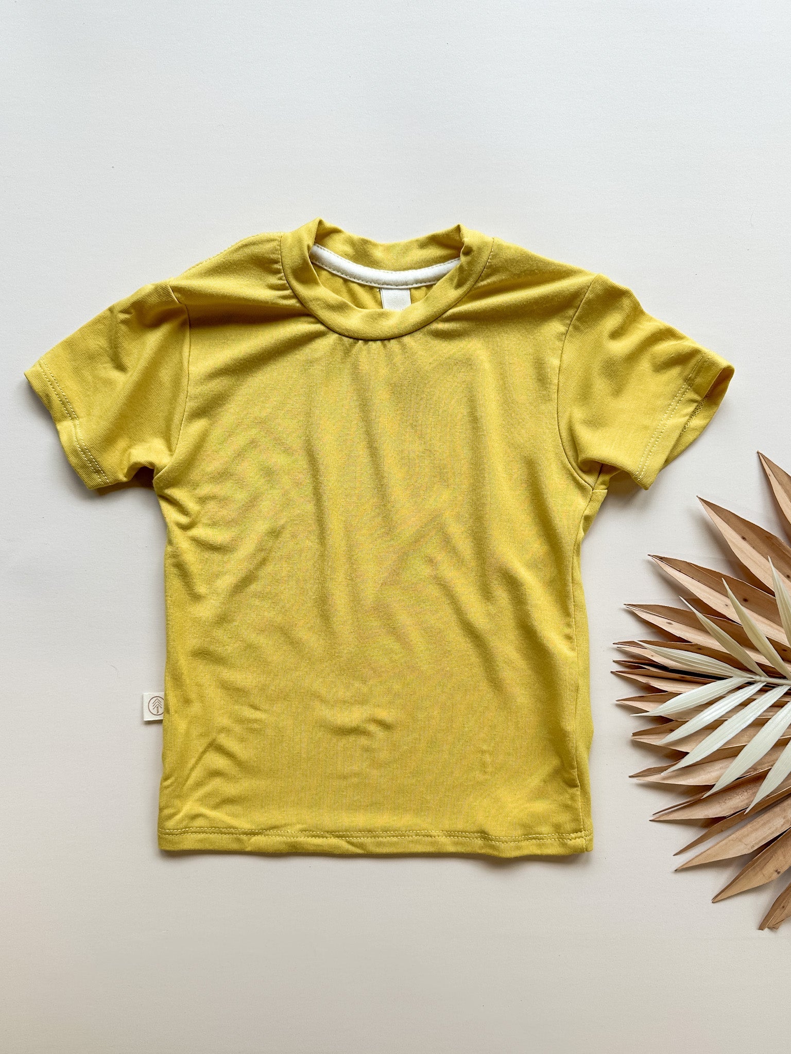 Crew Neck Essential Tee | Baby & Toddler | Luxury Bamboo | Marigold - Tenth & Pine - Bamboo Tee - 0 - 3M