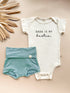 Dada is my Bestie - Bundle Seafoam Bloomers Outfit Set - Tenth & Pine - baby outfits