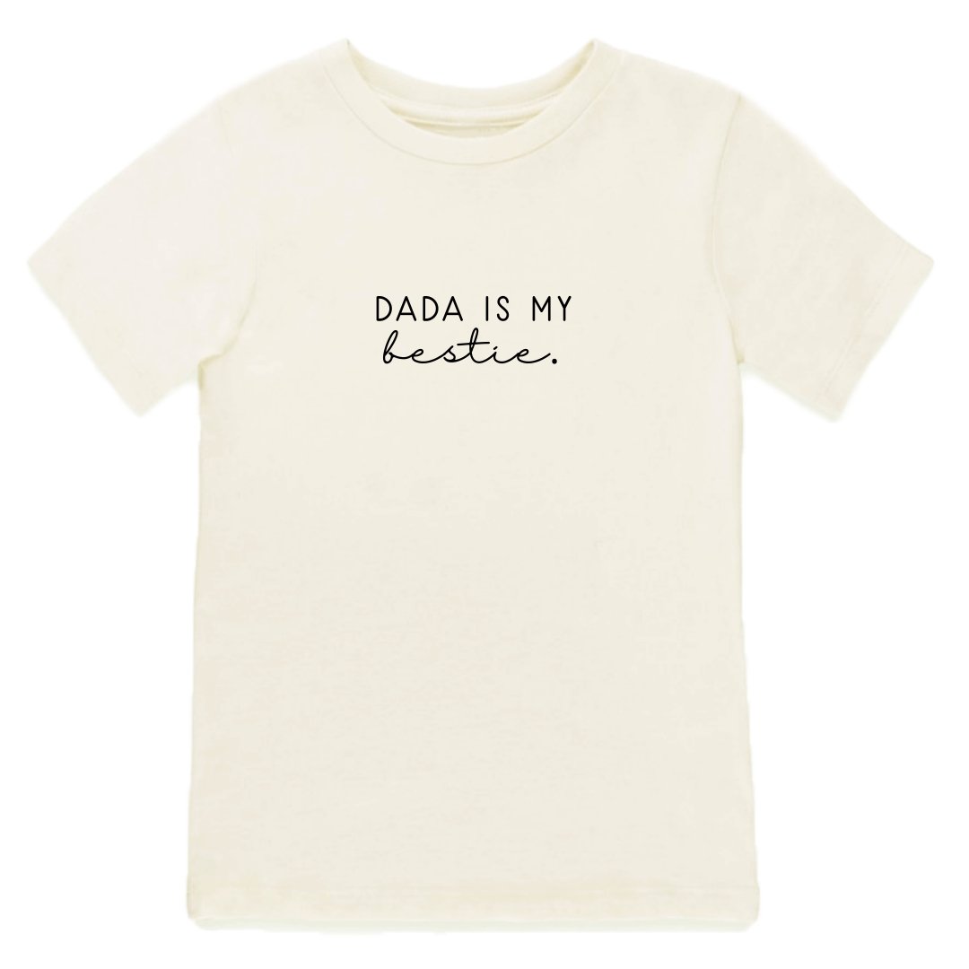 Dada is My Bestie - Organic Cotton Kids Graphic Tee - Tenth &amp; Pine - Short Sleeve Tee