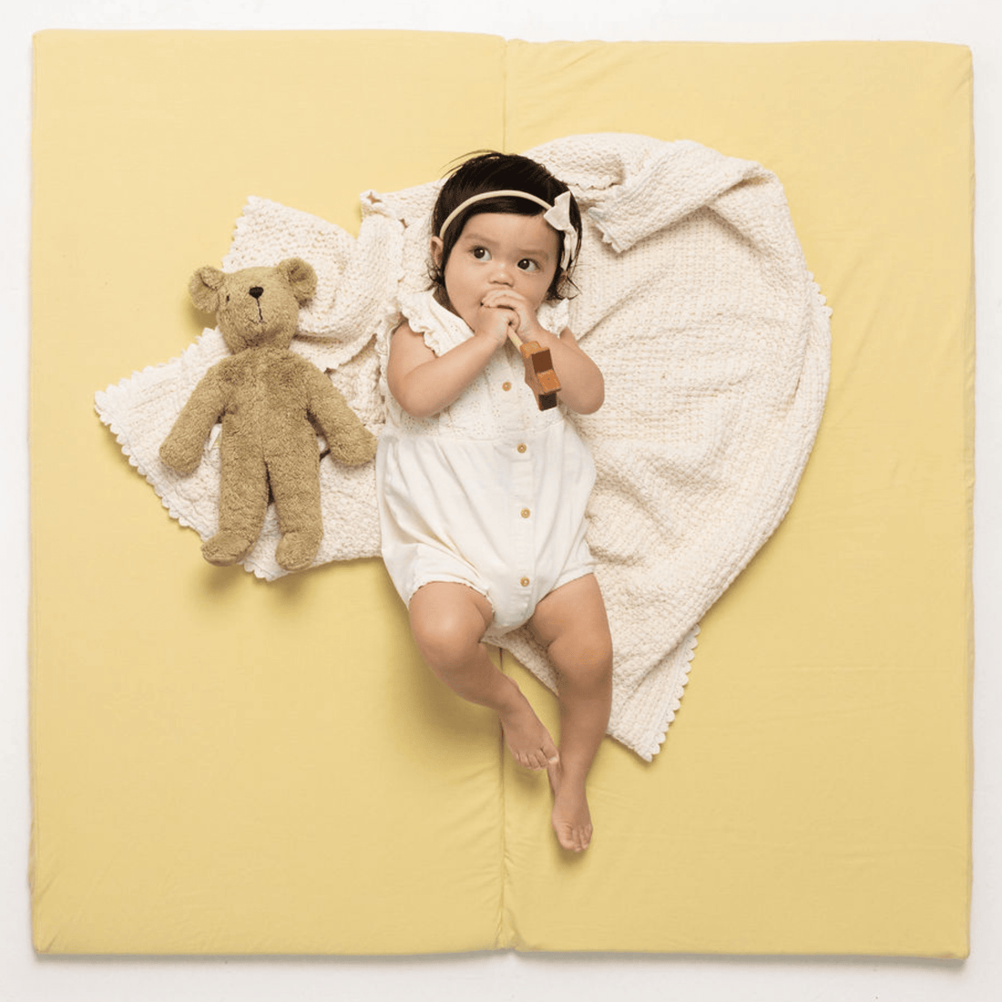 Daisy Jersey Mat - Tenth & Pine - Organic Cotton Padded Mat - Standard