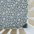 Dark Green Daisy Bamboo Stretch Crib Sheet - Tenth & Pine - 