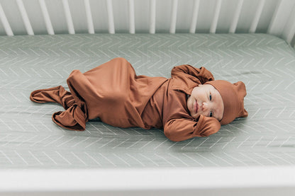 Desert Sage Muslin Crib Sheet - Tenth &amp; Pine - 