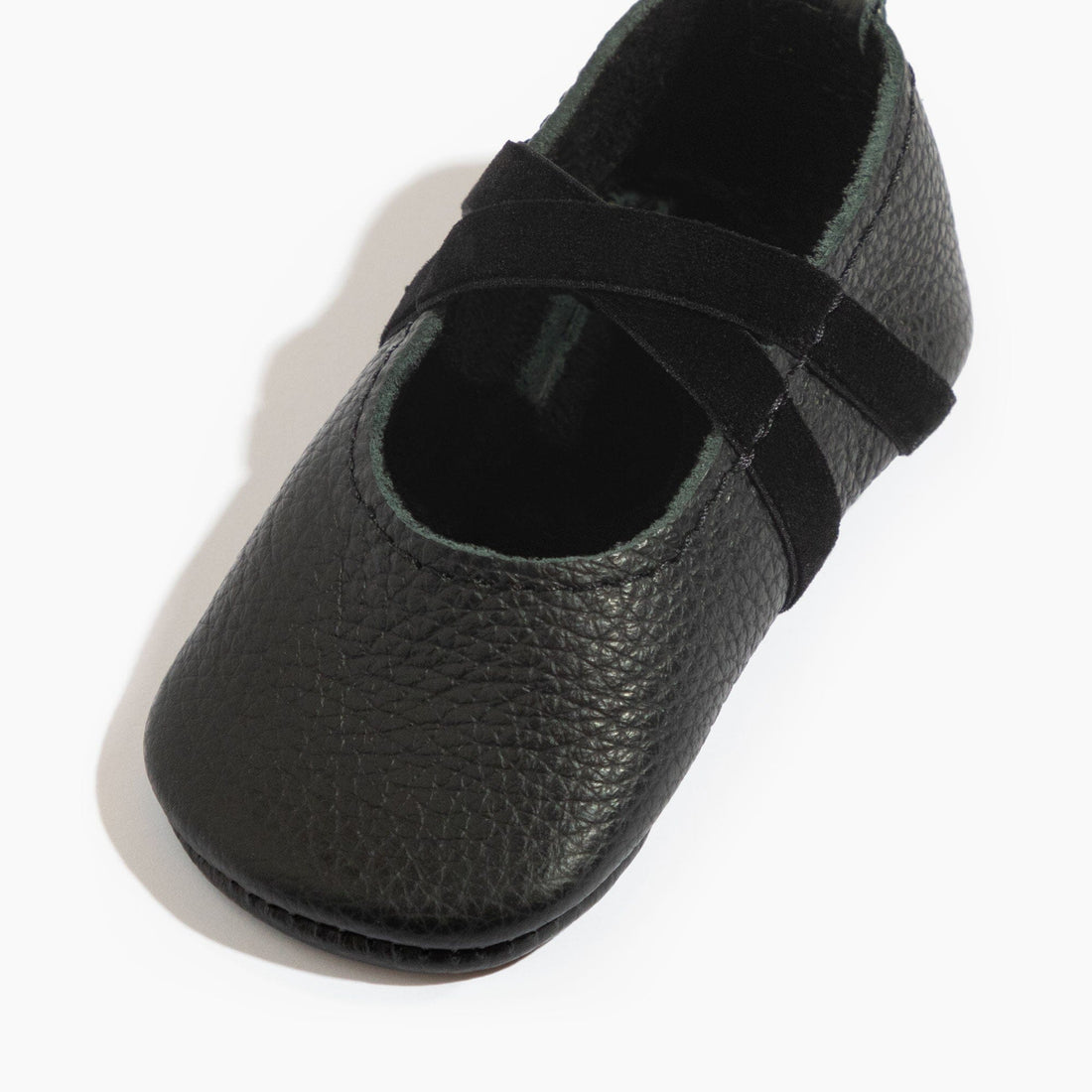 Ebony Ballet Slipper Baby Shoe - Tenth &amp; Pine - Ballet Slipper - Soft Sole - 1