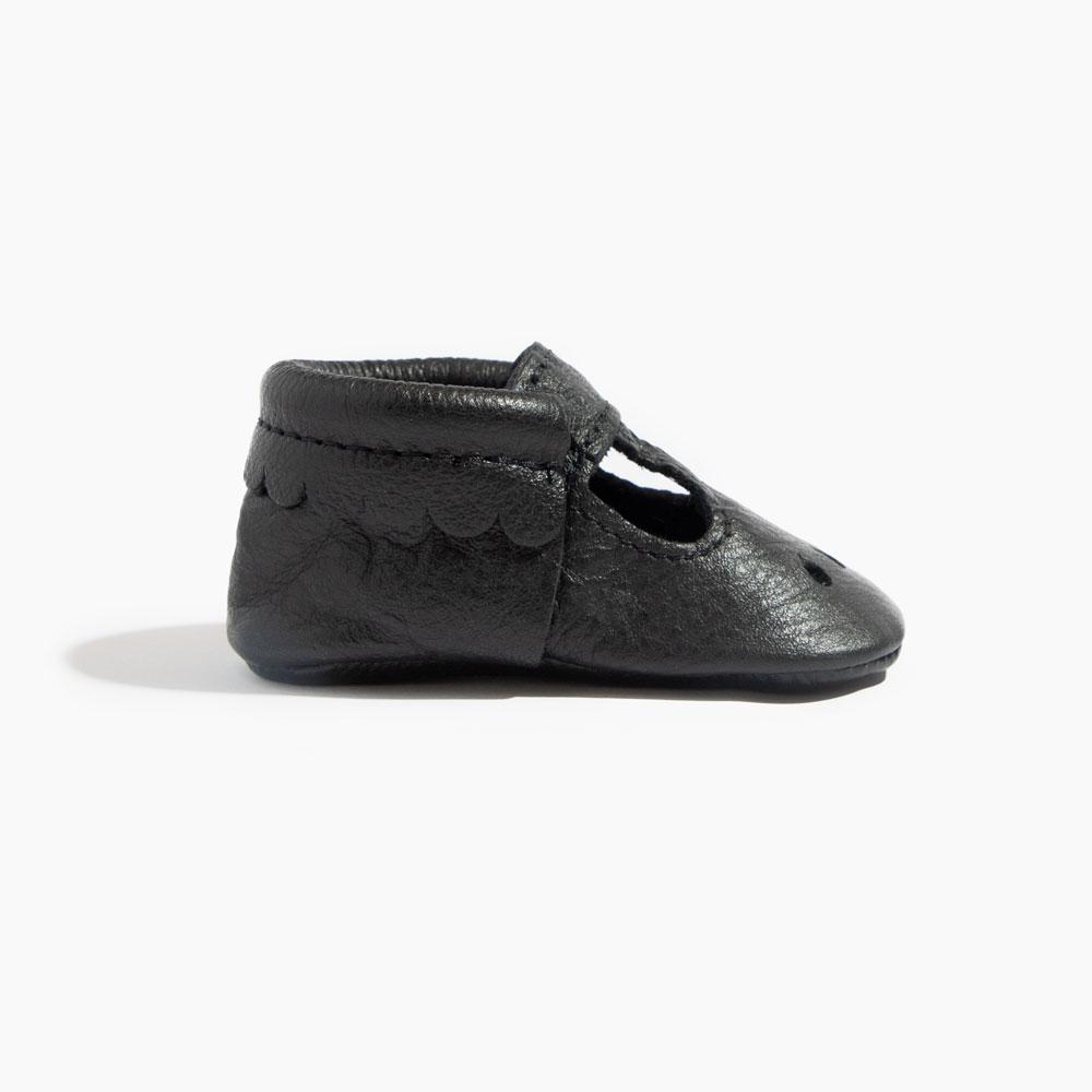 Ebony Mary Jane Baby Shoe - Tenth &amp; Pine - Mary Jane - Soft Sole - 1