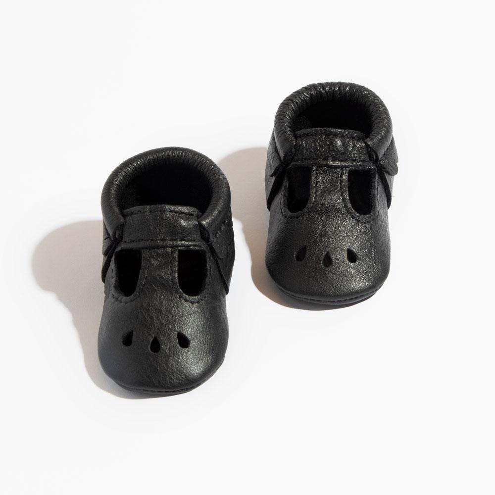 Ebony Mary Jane Baby Shoe - Tenth &amp; Pine - Mary Jane - Soft Sole - 1