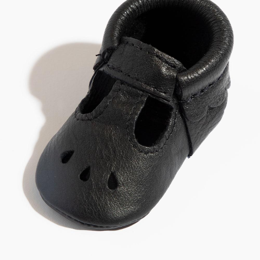 Ebony Mary Jane Baby Shoe - Tenth &amp; Pine - Mary Jane - Soft Sole - 1