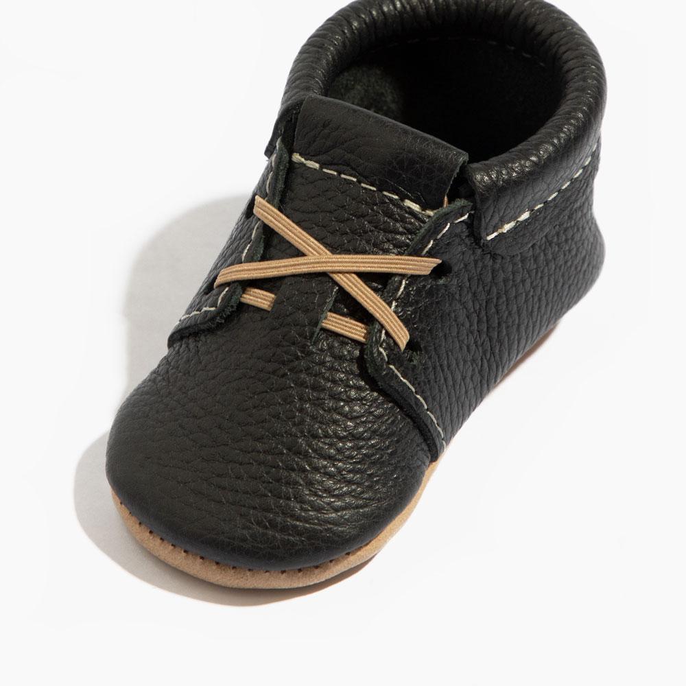 Ebony Oxford Baby Shoe - Tenth &amp; Pine - Oxford - Soft Sole - 1