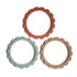 Flower Teether Bracelet - Tenth & Pine - teether - Cambridge Blue/Clementine/Natural