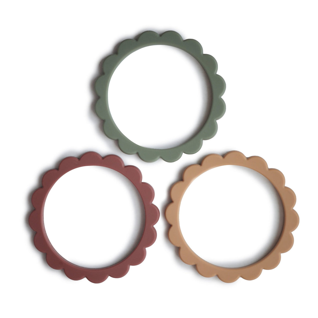 Flower Teether Bracelet - Tenth &amp; Pine - teether - Dried Thyme/Berry/Natural