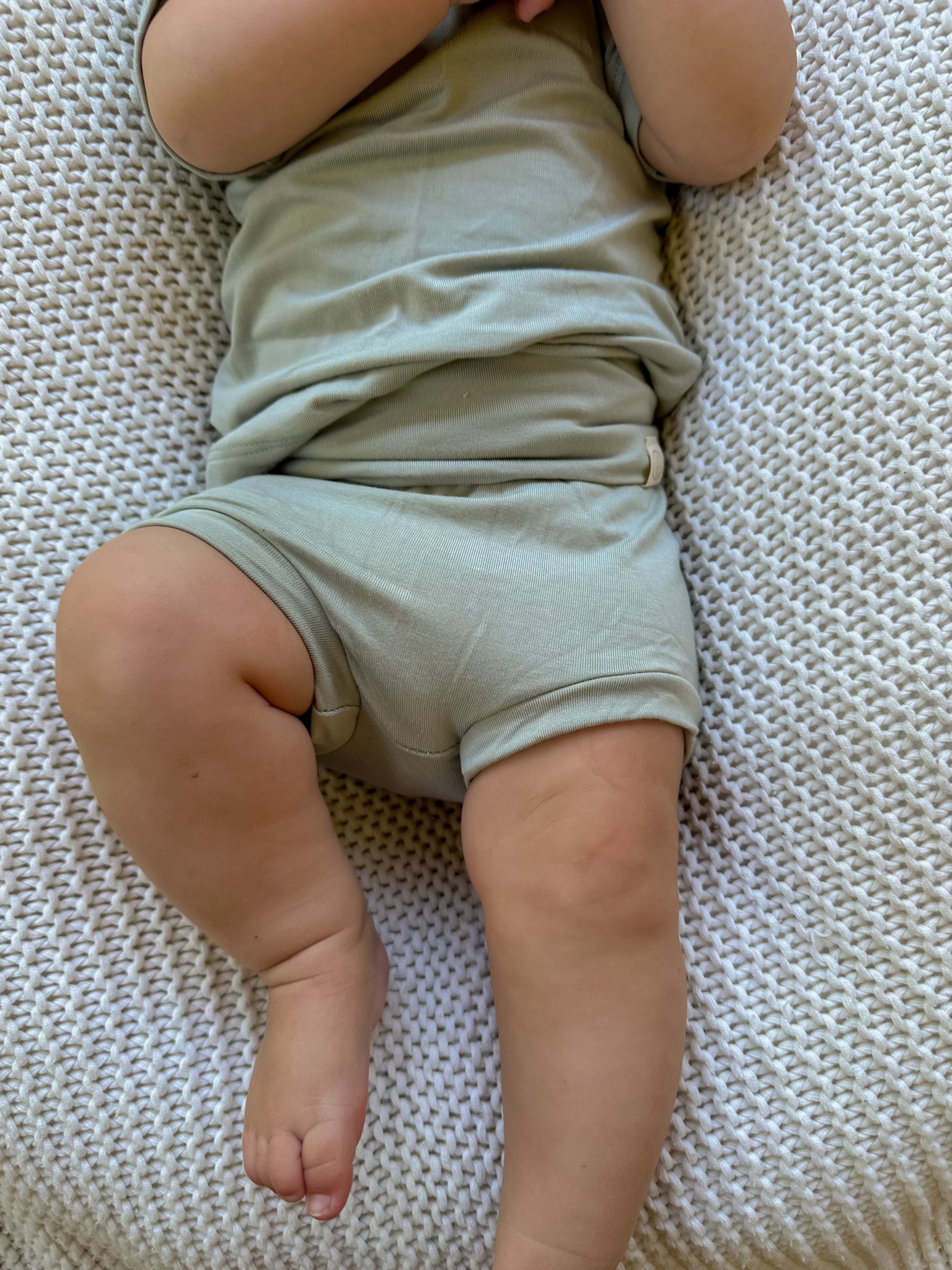 Fold - Over Bloomers | Baby &amp; Toddler | Luxury Bamboo | Sage - Tenth &amp; Pine - Bloomers