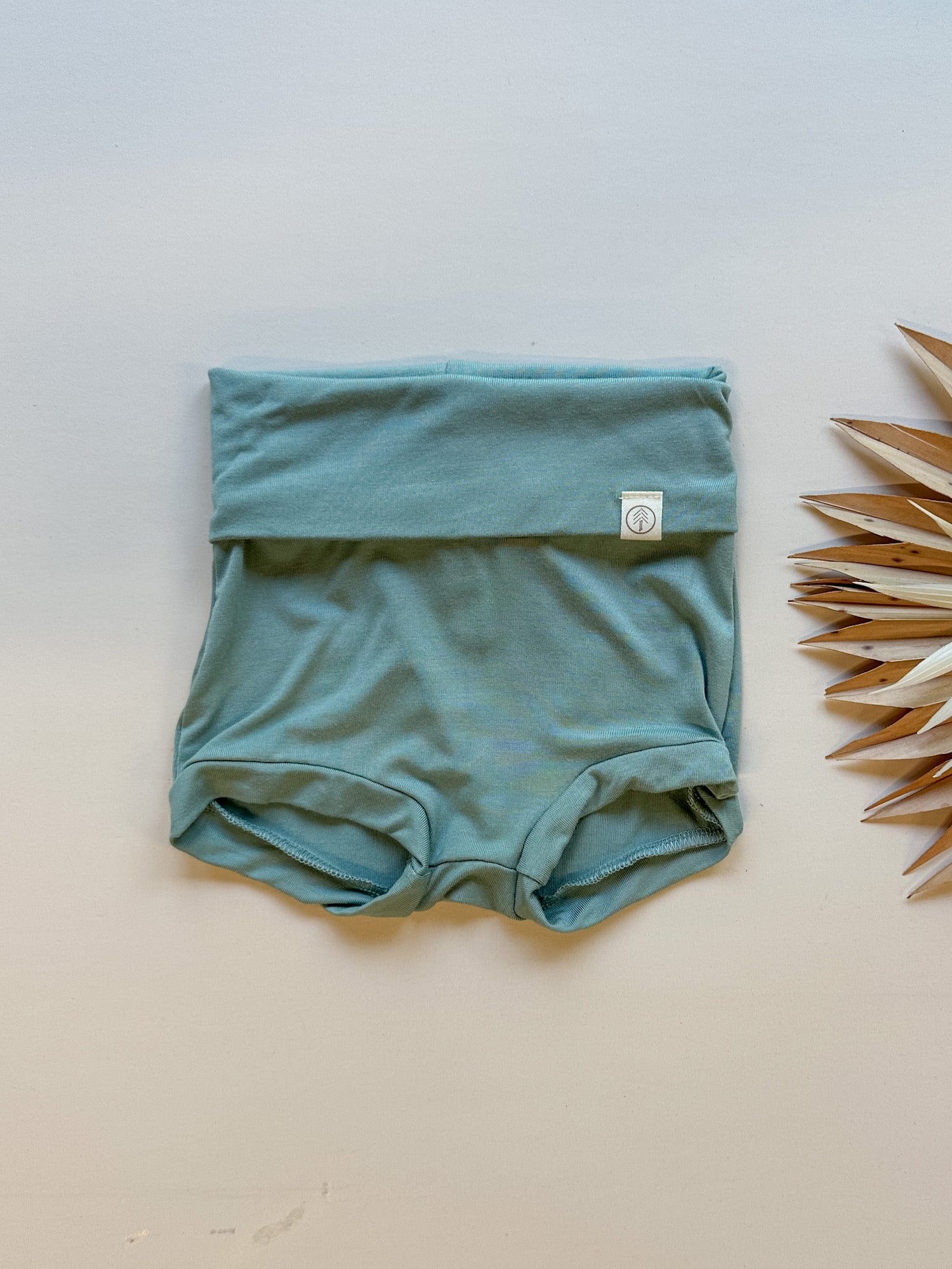 Fold - Over Bloomers | Baby &amp; Toddler | Luxury Bamboo | Seafoam - Tenth &amp; Pine - Bloomers