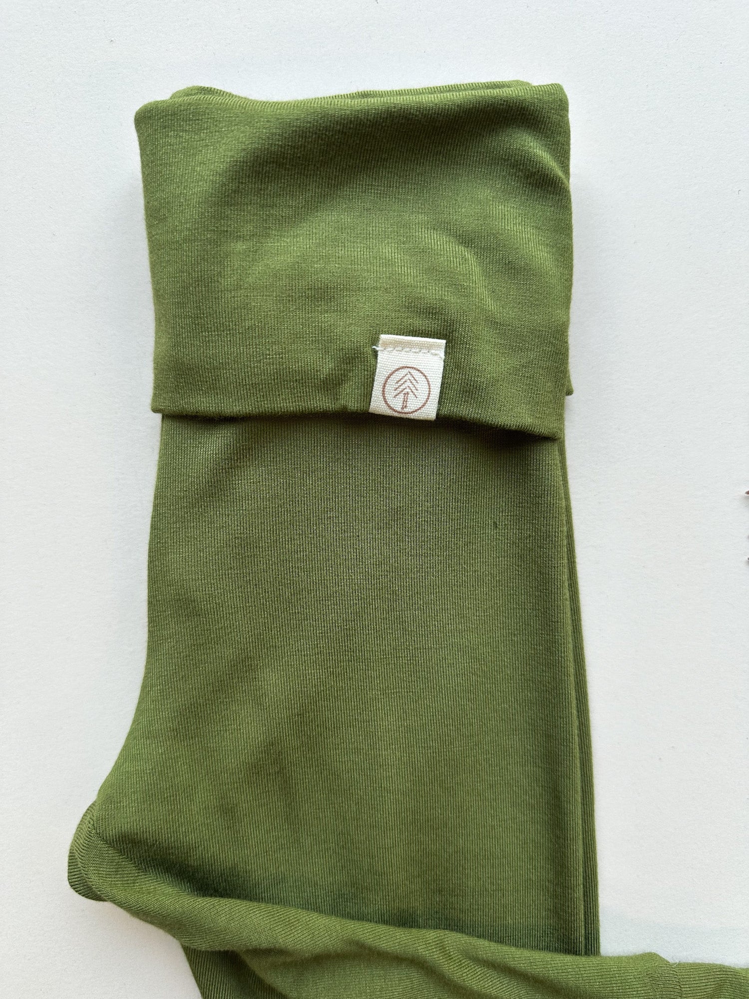 Fold - Over Footie Leggings | Baby &amp; Toddler | Luxury Bamboo | Olive - Tenth &amp; Pine - Bamboo Leggings