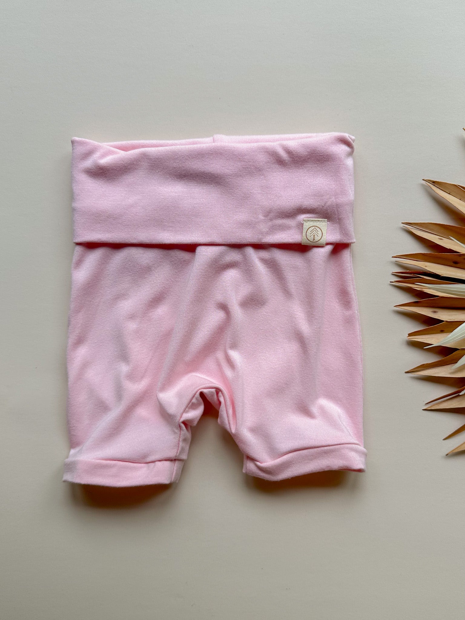 Fold - Over Shorties | Baby &amp; Toddler | Luxury Bamboo | Rose Pink - Tenth &amp; Pine - Shorts