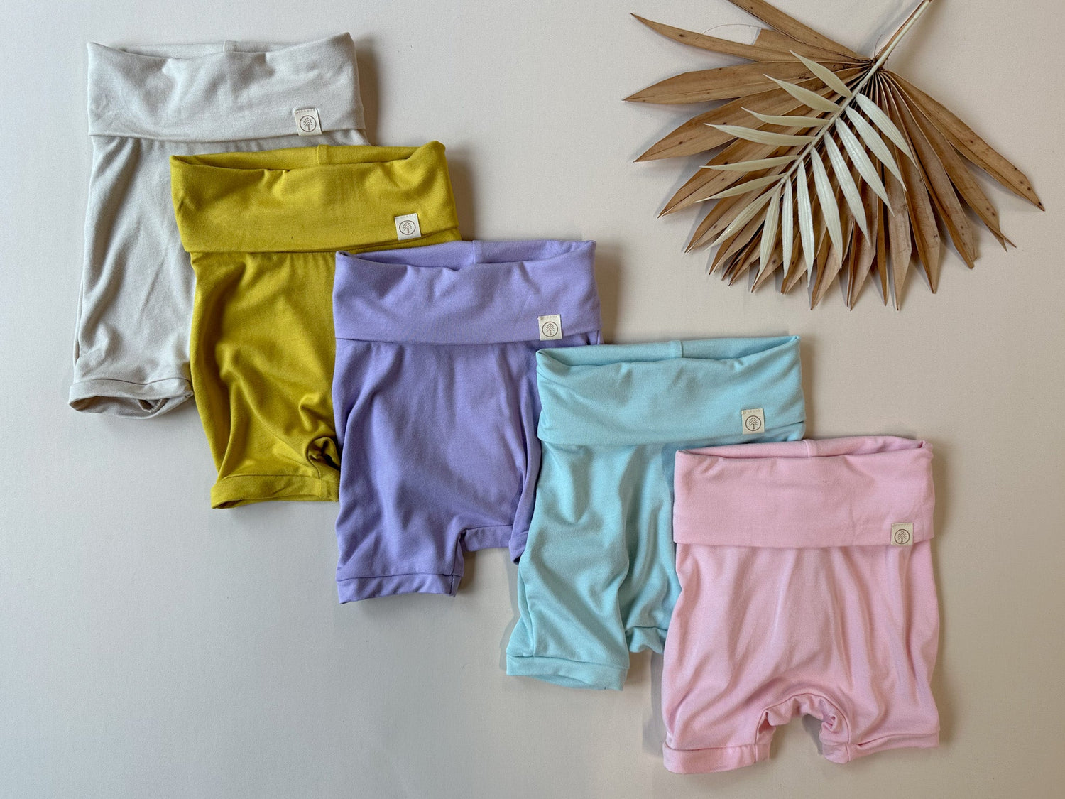 Fold - Over Shorties | Baby &amp; Toddler | Luxury Bamboo | Rose Pink - Tenth &amp; Pine - Shorts