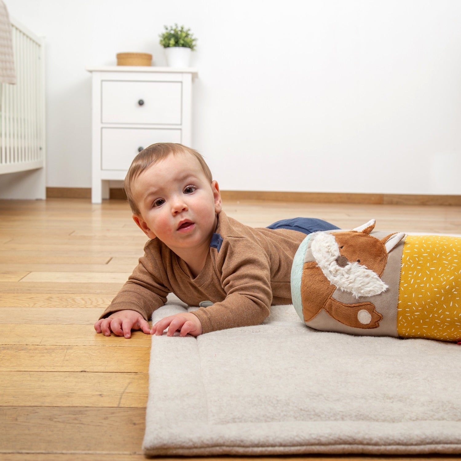 Fox Activity Roll with Rattle - Tenth &amp; Pine - Activity Toys - 