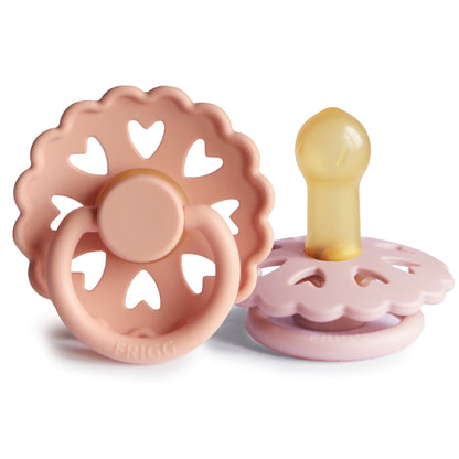 FRIGG Andersen Fairytale Natural Rubber Pacifier 2 - Pack - Tenth &amp; Pine - FRIGG PACIFIERS - 6 - 18 months - Cream/Silky Satin