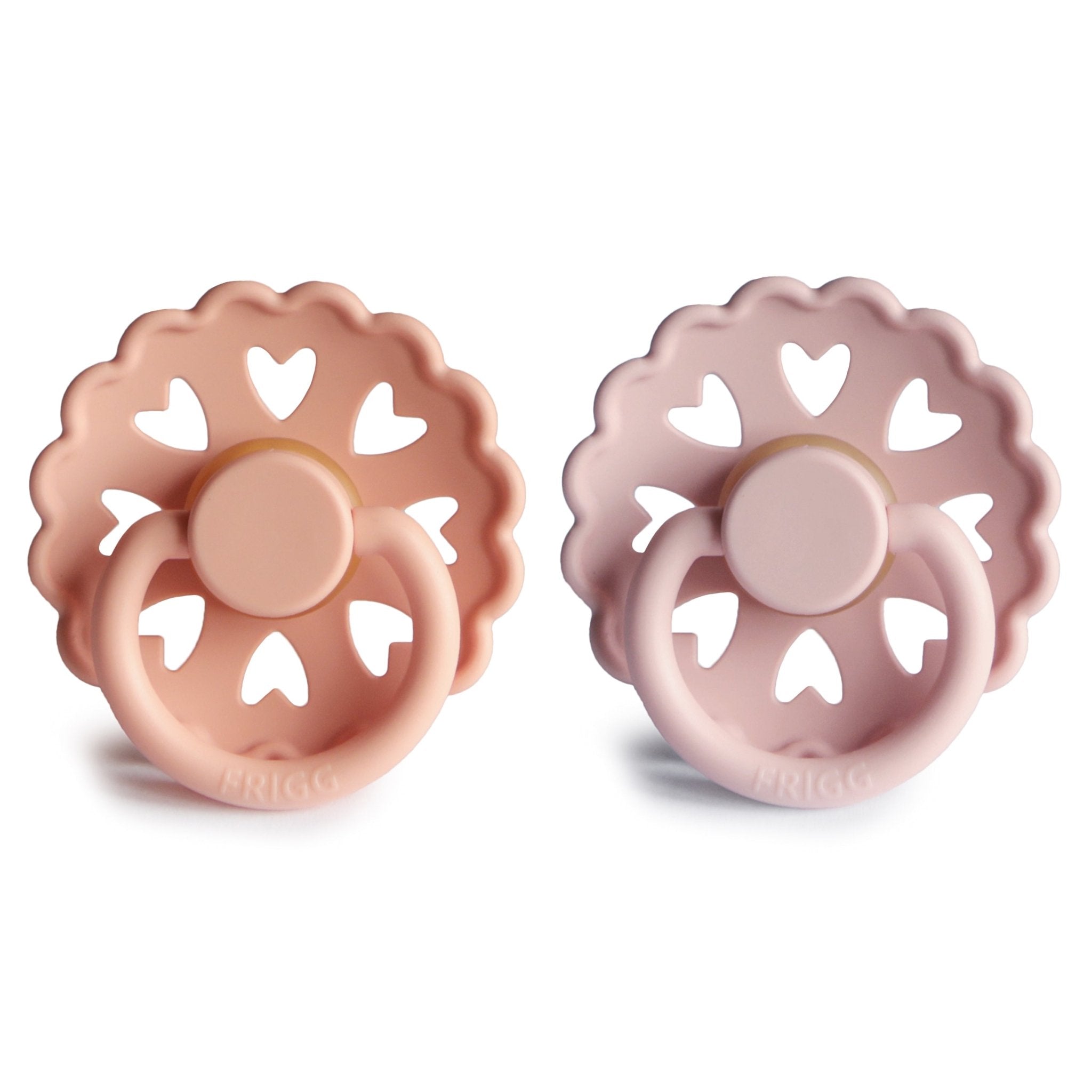 FRIGG Andersen Fairytale Natural Rubber Pacifier 2 - Pack - Tenth &amp; Pine - FRIGG PACIFIERS - 6 - 18 months - Cream/Silky Satin