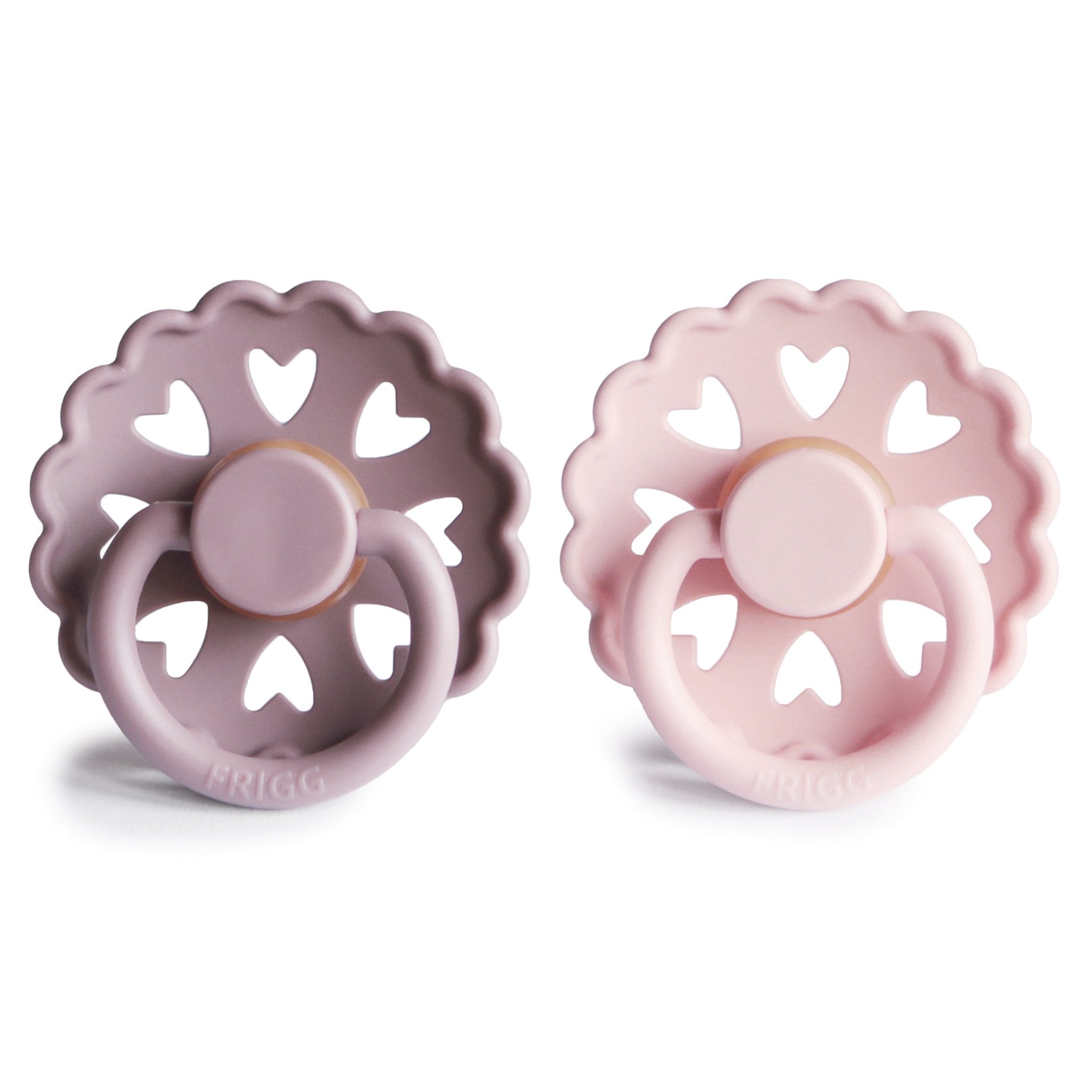 FRIGG Andersen Fairytale Natural Rubber Pacifier 2 - Pack - Tenth &amp; Pine - FRIGG PACIFIERS - 6 - 18 months - Twilight Mauve/Primrose