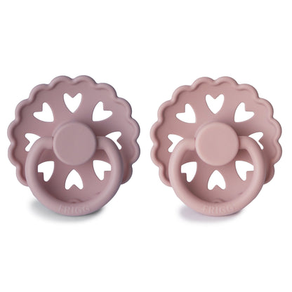 FRIGG Andersen Fairytale Silicone Pacifier 2 - Pack - Tenth &amp; Pine - FRIGG PACIFIERS - 6 - 18 months - Twilight Mauve/Primrose