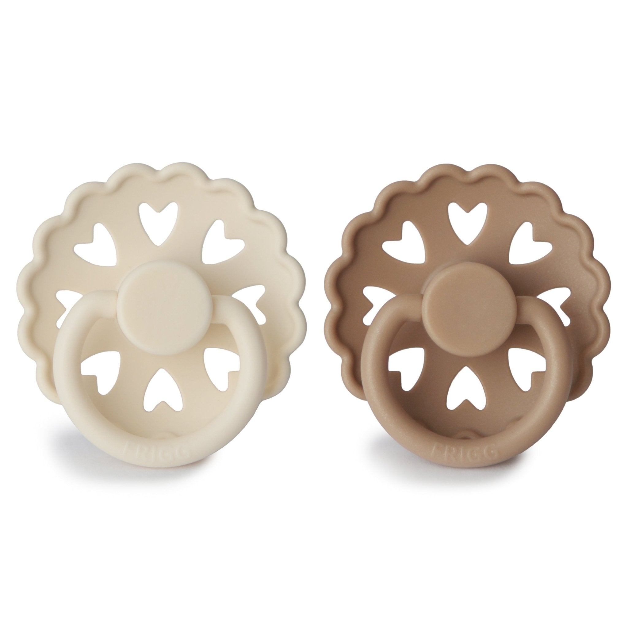 FRIGG Andersen Fairytale Silicone Pacifier 2 - Pack - Tenth &amp; Pine - FRIGG PACIFIERS - 6 - 18 months - Cream/Silky Satin