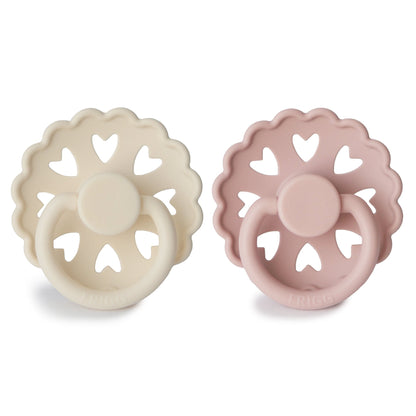 FRIGG Andersen Fairytale Silicone Pacifier 2 - Pack - Tenth &amp; Pine - FRIGG PACIFIERS - 6 - 18 months - Cream/Blush