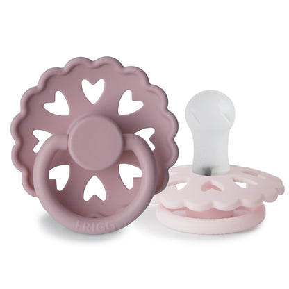 FRIGG Andersen Fairytale Silicone Pacifier 2 - Pack - Tenth &amp; Pine - FRIGG PACIFIERS - 0 - 6 months - Twilight Mauve/White Lilac