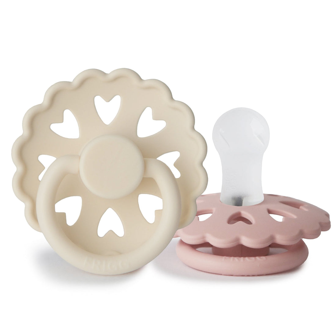 FRIGG Andersen Fairytale Silicone Pacifier 2 - Pack - Tenth &amp; Pine - FRIGG PACIFIERS - 0 - 6 months - Cream/Blush