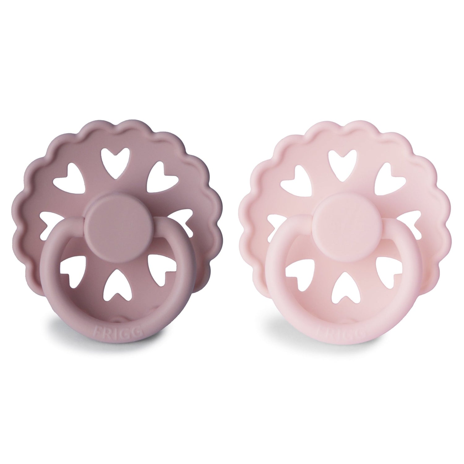 FRIGG Andersen Fairytale Silicone Pacifier 2 - Pack - Tenth &amp; Pine - FRIGG PACIFIERS - 6 - 18 months - Twilight Mauve/White Lilac