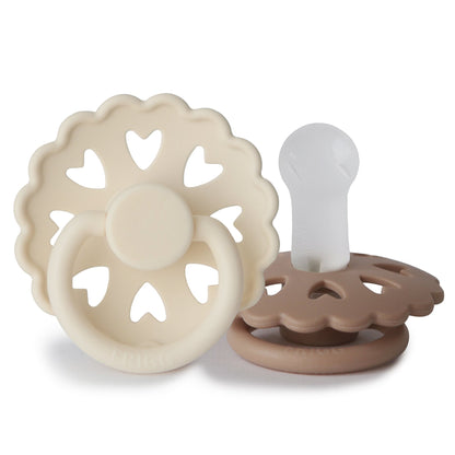 FRIGG Andersen Fairytale Silicone Pacifier 2 - Pack - Tenth &amp; Pine - FRIGG PACIFIERS - 6 - 18 months - Cream/Silky Satin