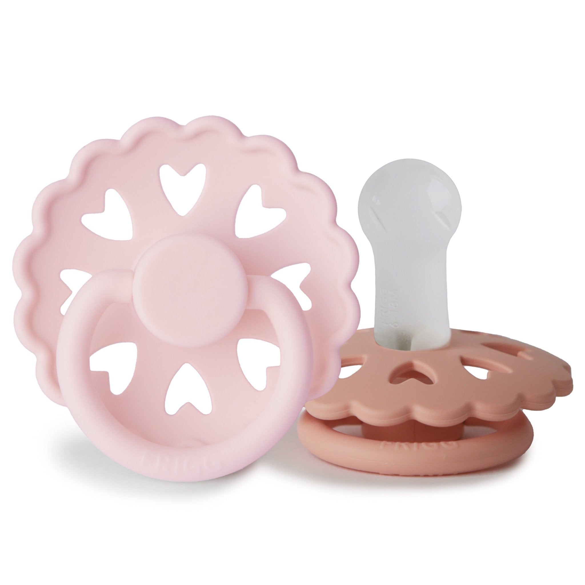 FRIGG Andersen Fairytale Silicone Pacifier 2 - Pack - Tenth &amp; Pine - FRIGG PACIFIERS - 6 - 18 months - White Lilac/Pretty In Peach