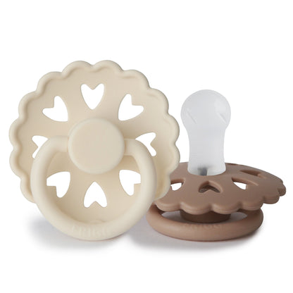 FRIGG Andersen Fairytale Silicone Pacifier 2 - Pack - Tenth &amp; Pine - FRIGG PACIFIERS - 0 - 6 months - Cream/Silky Satin