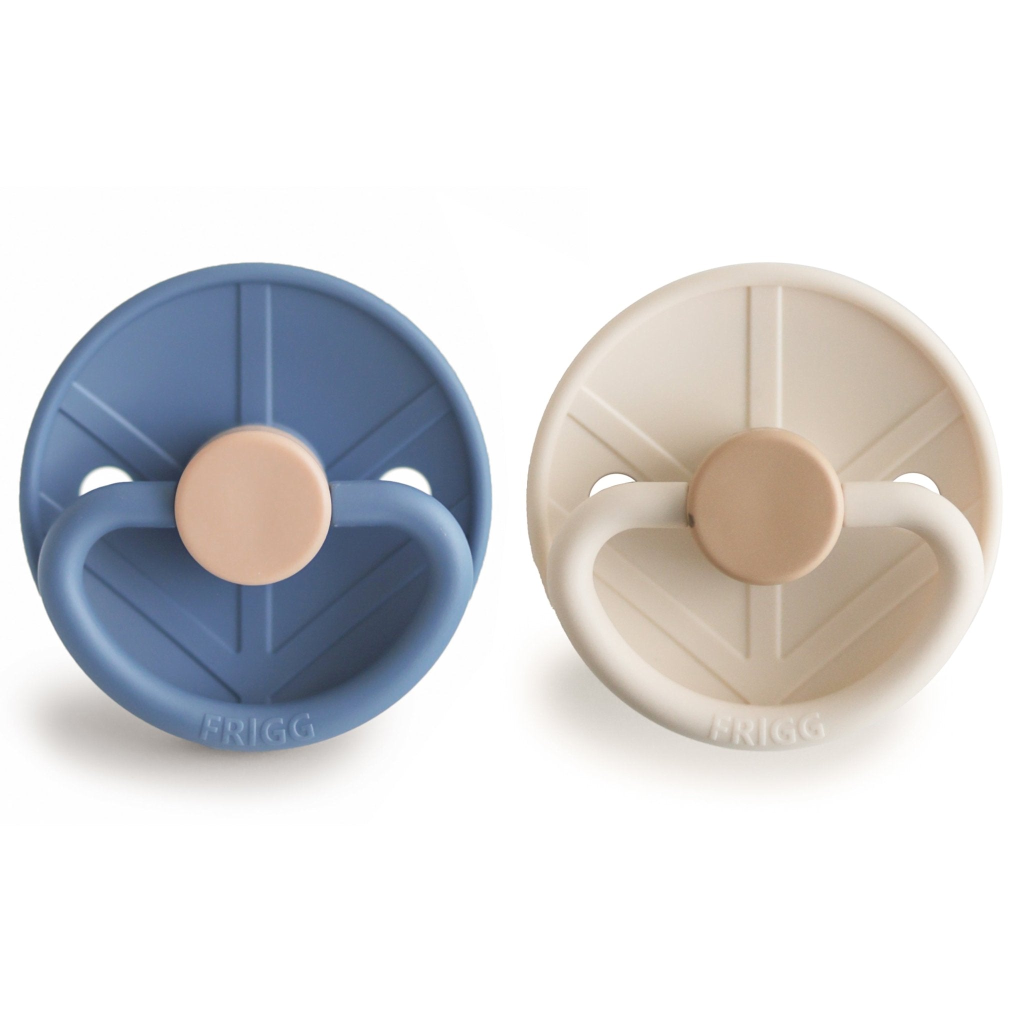 FRIGG Little Viking Silicone 2 - Pack - Tenth &amp; Pine - Pacifiers &amp; Teethers - 6 - 18 months - Ocean View/Cream