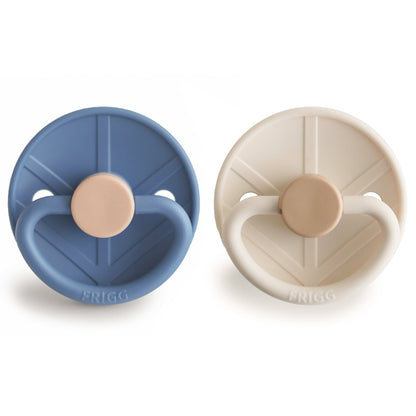 FRIGG Little Viking Silicone 2 - Pack - Tenth &amp; Pine - Pacifiers &amp; Teethers - 6 - 18 months - Ocean View/Cream