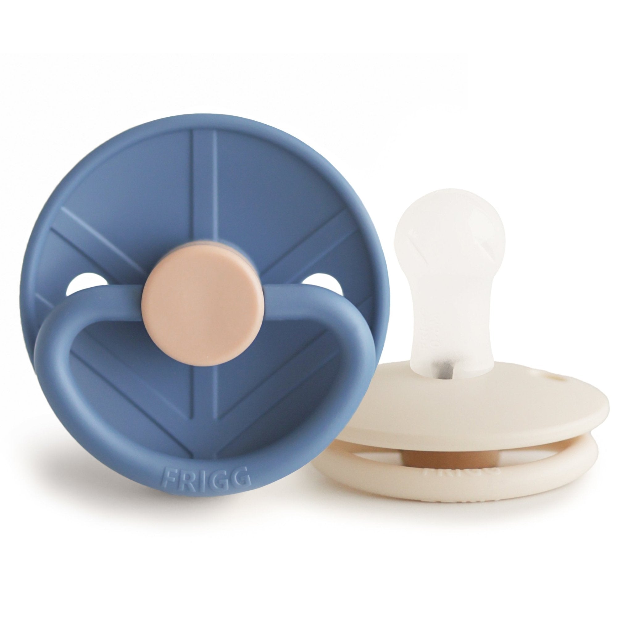 FRIGG Little Viking Silicone 2 - Pack - Tenth &amp; Pine - Pacifiers &amp; Teethers - 0 - 6 months - Ocean View/Cream