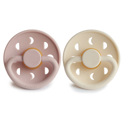 FRIGG Moon Natural Rubber Pacifier 2 - Pack - Tenth &amp; Pine - FRIGG PACIFIERS - 6 - 18 months - Sage/Portobello