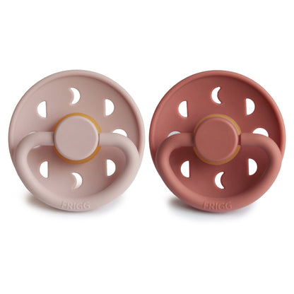 FRIGG Moon Natural Rubber Pacifier 2 - Pack - Tenth &amp; Pine - FRIGG PACIFIERS - 6 - 18 months - Sage/Portobello