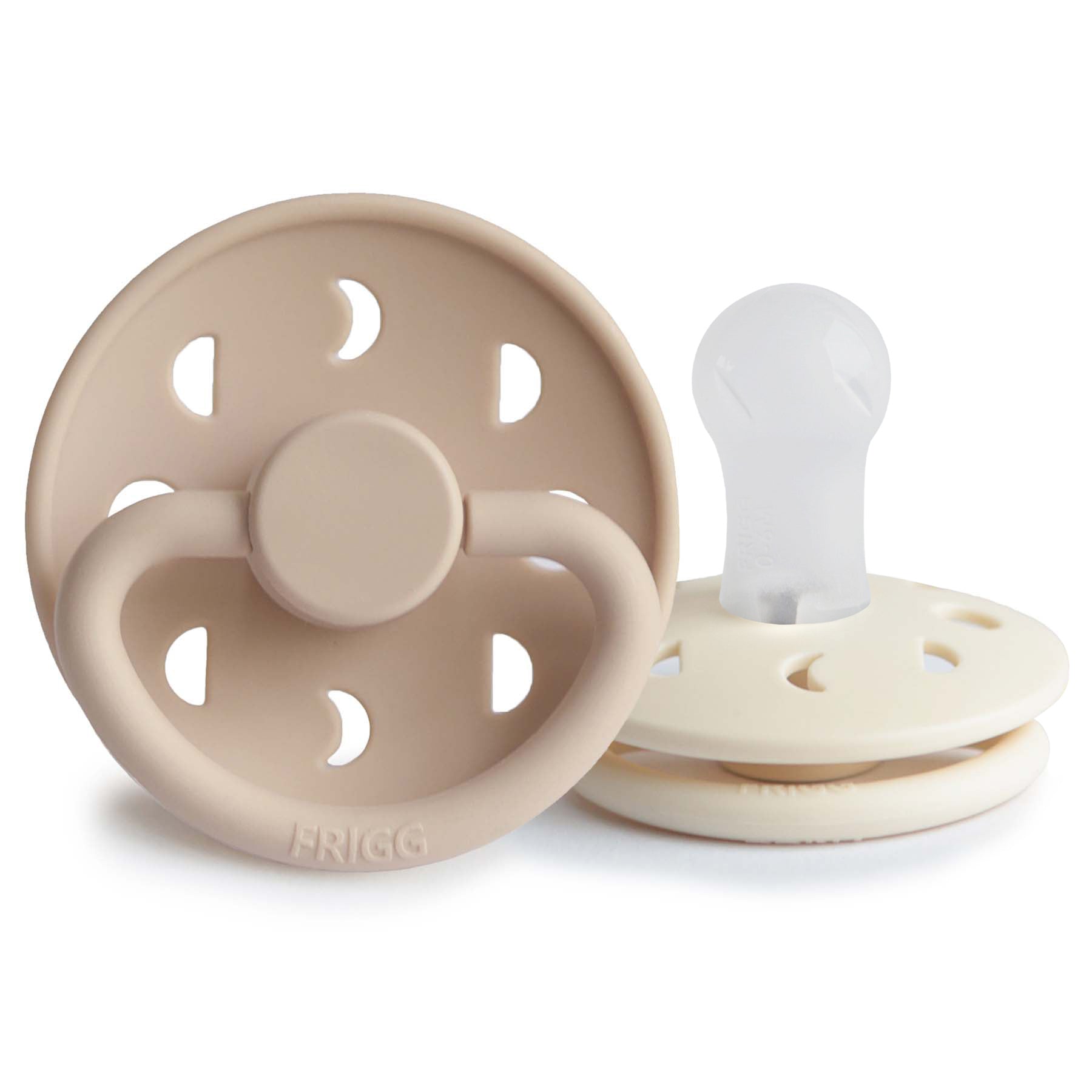 FRIGG Moon Silicone Pacifier 2 - Pack - Tenth &amp; Pine - FRIGG PACIFIERS - 6 - 18 months - Blush/Cream