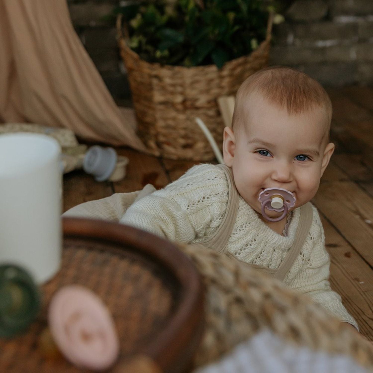 FRIGG Natural Rubber 6 - Pack - Tenth &amp; Pine - FRIGG PACIFIERS - 6 - 18 Months - Endless Sea