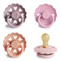 FRIGG Natural Rubber Pacifier 4 - Pack - Tenth & Pine - FRIGG PACIFIERS - 0 - 6 Months - Sunset Bliss