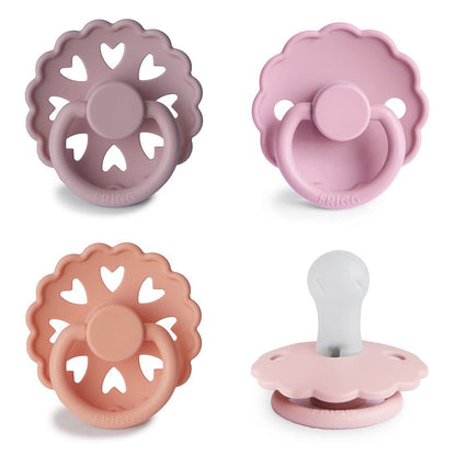 FRIGG Silicone Pacifier 4 - Pack - Tenth &amp; Pine - FRIGG PACIFIERS - 0 - 6 Months - Sunset Bliss