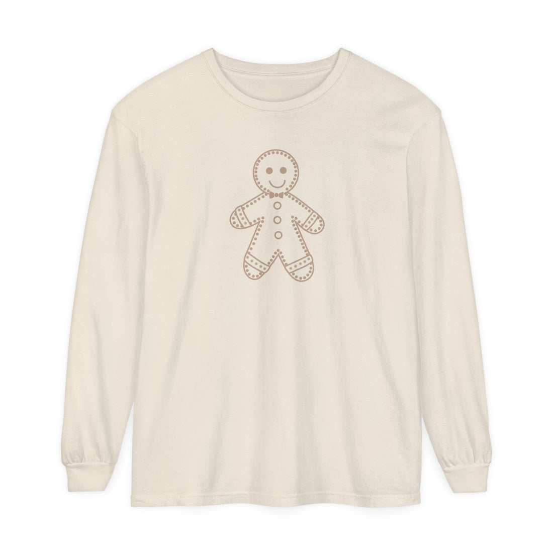 Gingerbread T-shirt | Adult Long Sleeve Tee - Tenth &amp; Pine - Long - sleeve