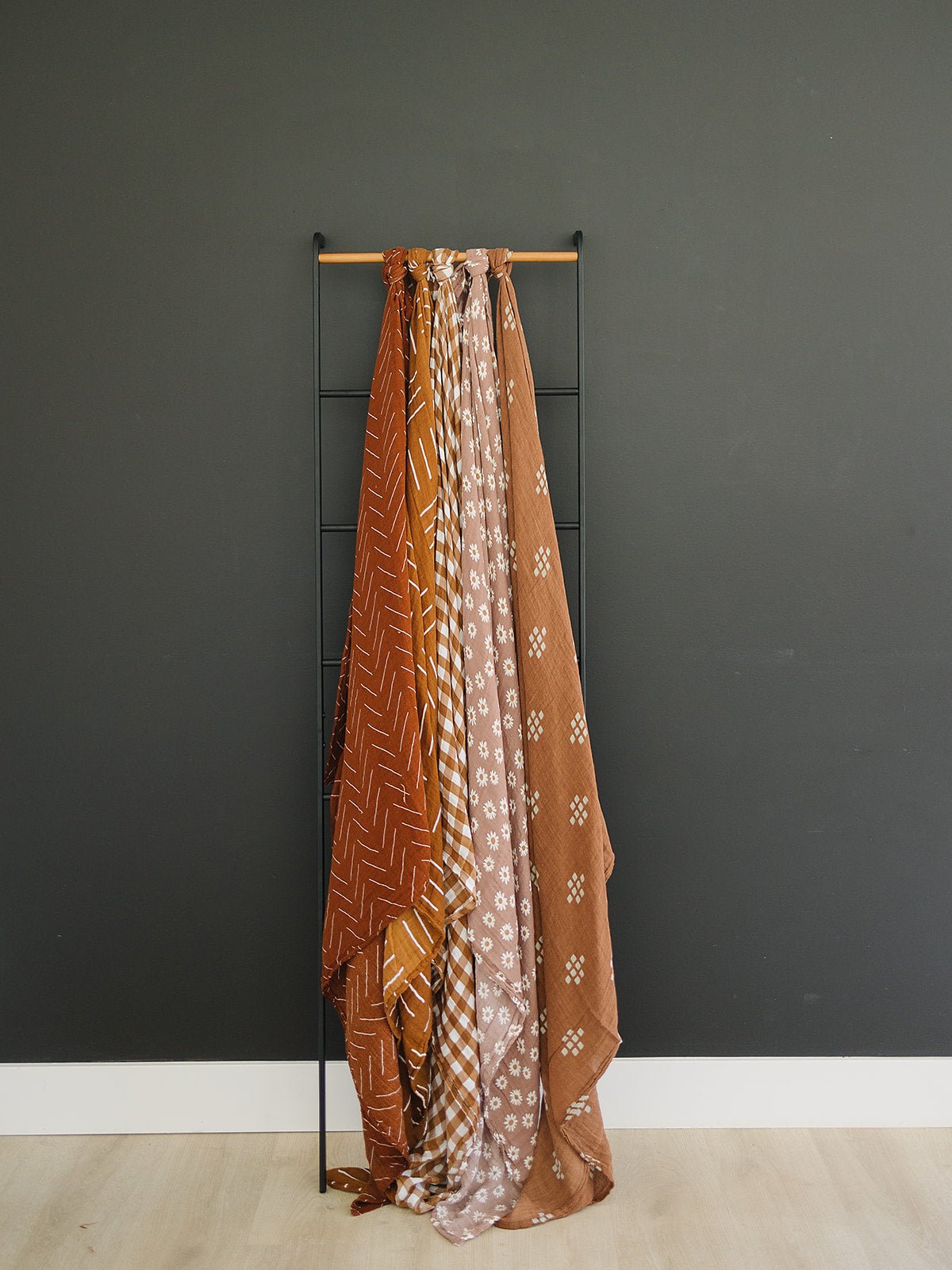 Gingham Muslin Swaddle Blanket - Tenth &amp; Pine - 